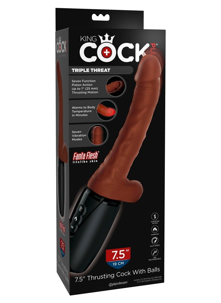 7.5" Thrusting Cock with Balls